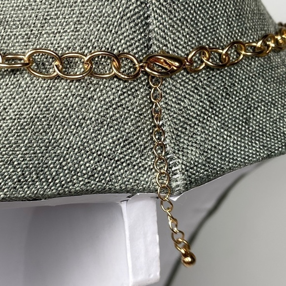 Necklace Bib Flowers Enamel Mother of Pearl Lucite Gold Tone 19”+2” NWT - Picture 10 of 10